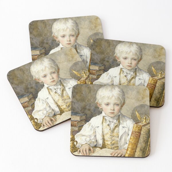 Item preview, Young Dombey from Dombey and Son characters from Dickens series illustration watercolor art designed and sold by Vintage Designs +.