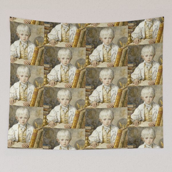 Item preview, Young Dombey from Dombey and Son characters from Dickens series illustration watercolor art designed and sold by Vintage Designs +.