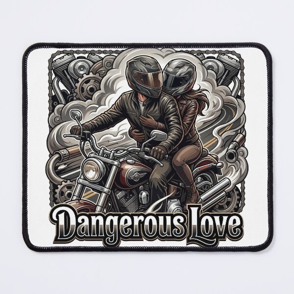 Item preview, Dangerous Love – Fast Hearts Biker Love Design designed and sold by enzoade.
