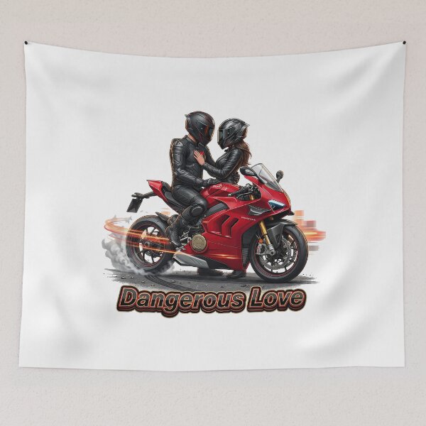 Item preview, Dangerous Love – Wild Biker Romance Illustration designed and sold by enzoade.