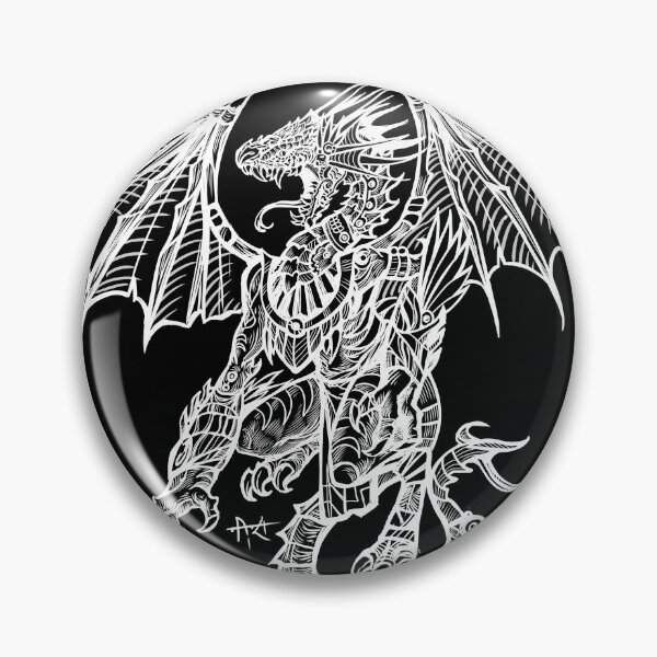 Item preview, brace dragon prehispanic white designed and sold by UrielCalavera.