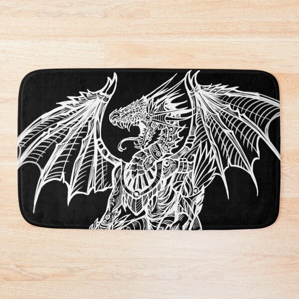 Item preview, brace dragon prehispanic white designed and sold by UrielCalavera.