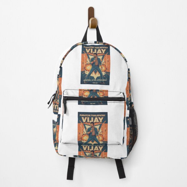 Item preview, Retro Vijay Thalapathy Vintage 80s Masala Movie Fan Art Poster designed and sold by Gurjeetpixelart.