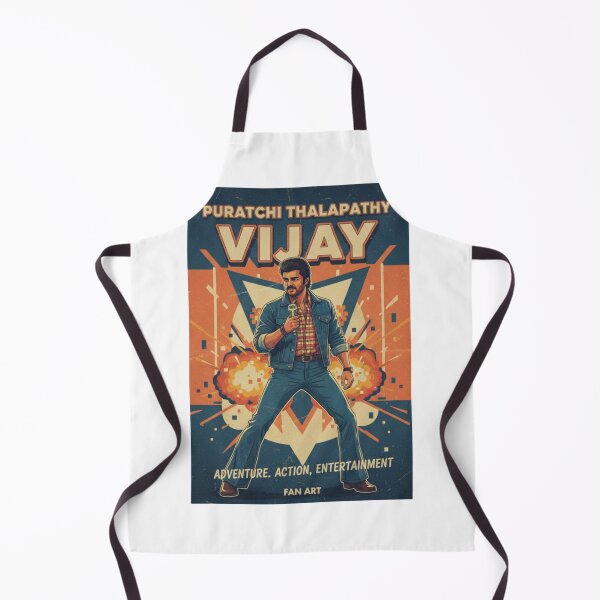 Item preview, Retro Vijay Thalapathy Vintage 80s Masala Movie Fan Art Poster designed and sold by Gurjeetpixelart.