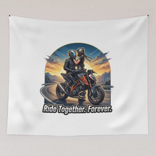 Item preview, Ride Together Forever – Biker Love Story Graphic designed and sold by enzoade.