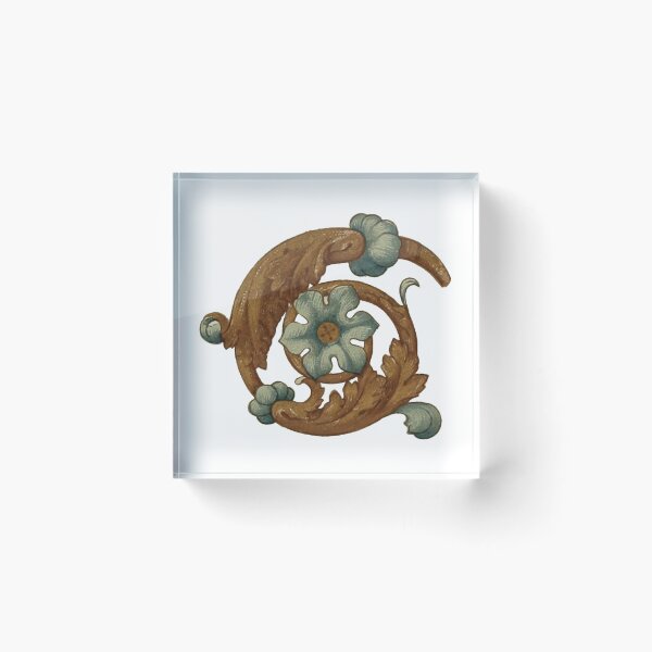 Item preview, Medieval Flower Scroll Illustration designed and sold by HawthorneFlame.