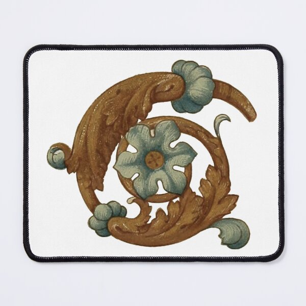 Item preview, Medieval Flower Scroll Illustration designed and sold by HawthorneFlame.