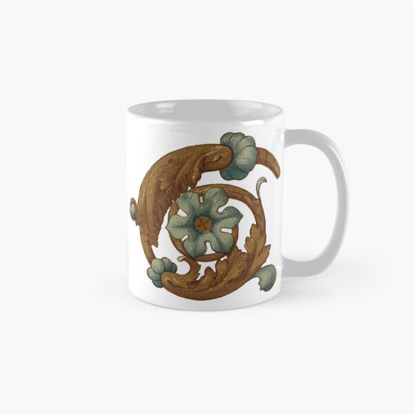Item preview, Medieval Flower Scroll Illustration designed and sold by HawthorneFlame.