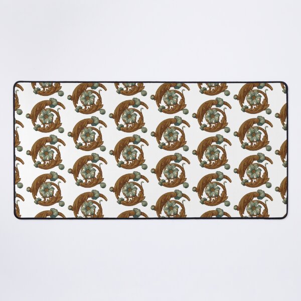 Item preview, Medieval Flower Scroll Illustration designed and sold by HawthorneFlame.