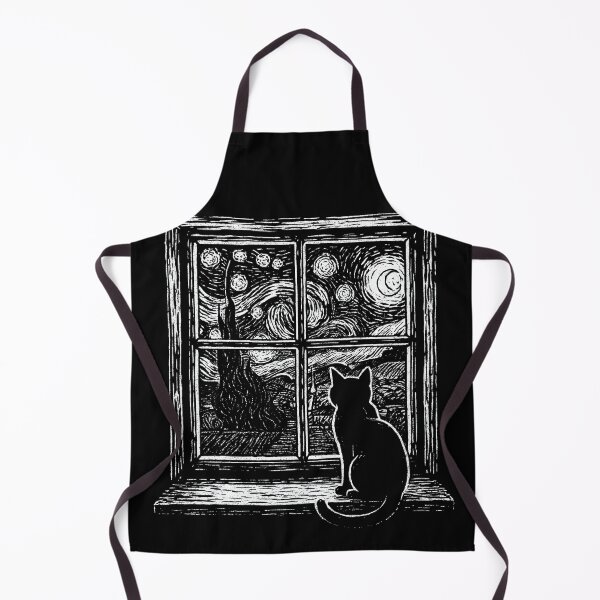 Item preview, Cat at Starry Night designed and sold by Nacho Average Designs.