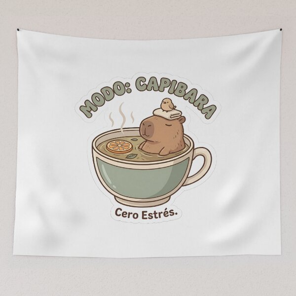 Item preview, Capibara Zen designed and sold by JXIllustrations.
