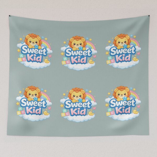 Item preview, Cute Baby Lion with ABC Blicks Kawaii Art designed and sold by ValeriValera.