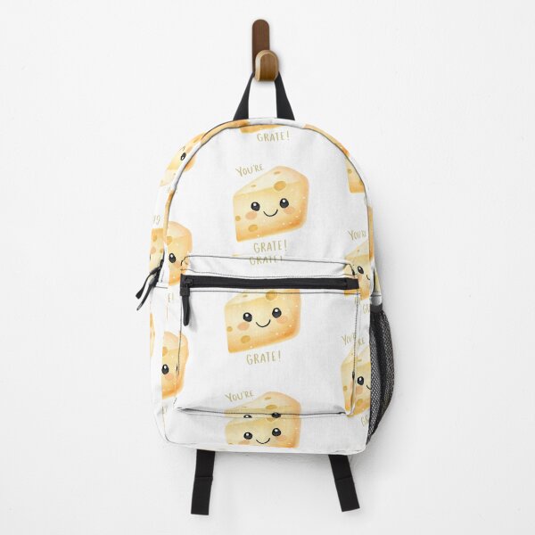 Item preview, Happy Cheese Slice “You’re Grate!” Cute Food Pun Illustration designed and sold by Moodune.