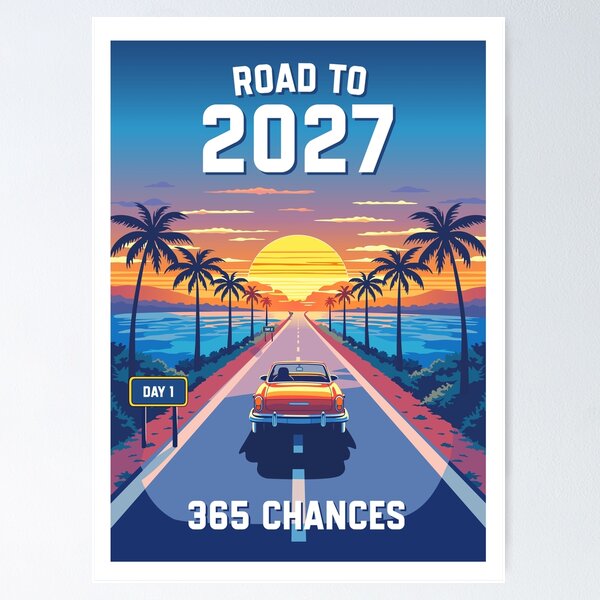 Item preview, De camino a 2027: un viaje retro al atardecer por California designed and sold by ProjetF.