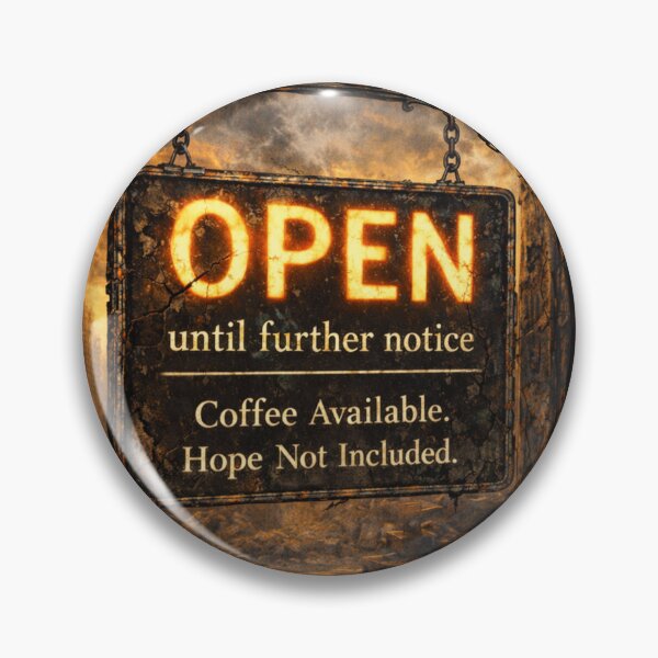 Item preview, Open Until Further Notice Coffee designed and sold by TytherleyTees.