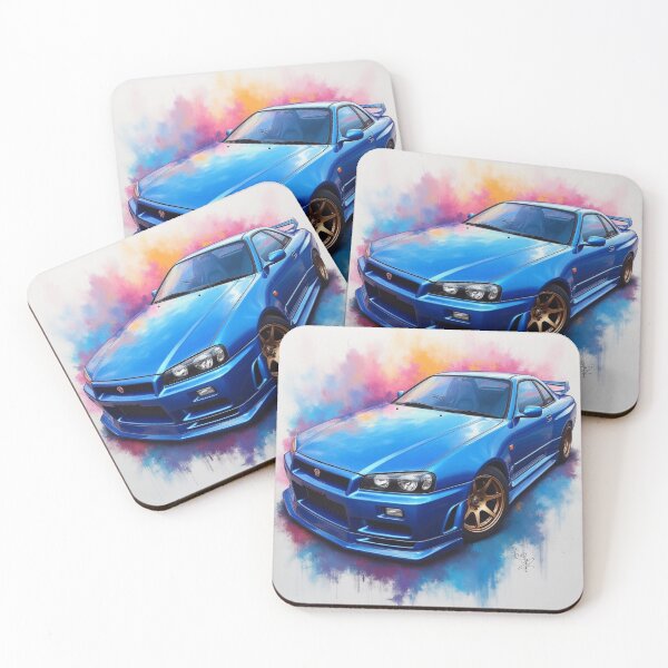 Item preview, blue cartoon nissan skyline designed and sold by Todd1983.