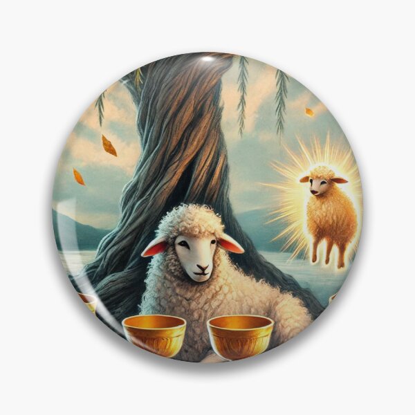 Item preview, Sheepism – Four of Cups Tarot Card designed and sold by Thpoar.