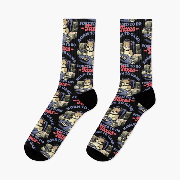 Item preview, Cat Gamer Taxes - Nerd Quote Gift designed and sold by Studio Mootant.