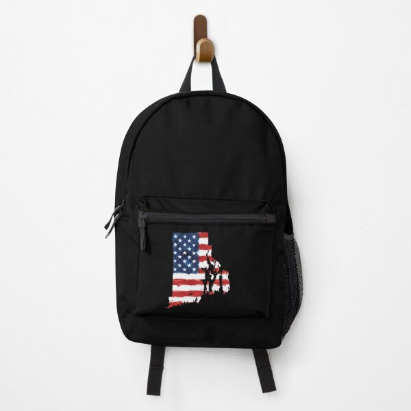 Item preview, Rhode Island Stars & Stripes State Silhouette – Distressed Americana designed and sold by Paper Drip.