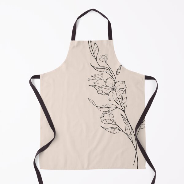 Item preview, Wild flower Bouquet lineart Drawing Sketch tatoo gifts for plant lovers designed and sold by HeavenStyleArt.