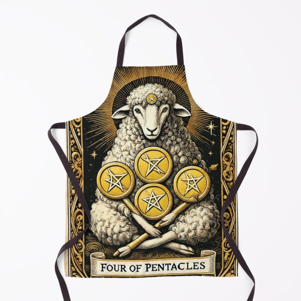 Item preview, Sheepism – Four of Pentacles Tarot Card designed and sold by Thpoar.