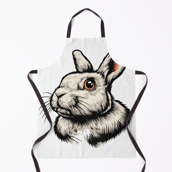 Item preview, Red-Eyed Rebel: Stylized Rabbit with Attitude designed and sold by ForeverPrintsOK.