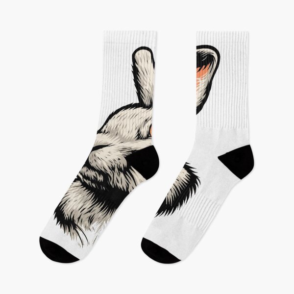 Item preview, Red-Eyed Rebel: Stylized Rabbit with Attitude designed and sold by ForeverPrintsOK.