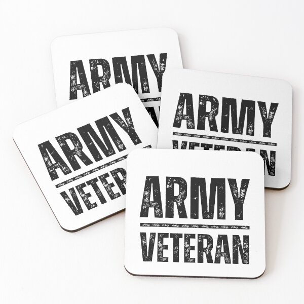 Item preview, Army Veteran – Rugged Military Tribute Design black worn look font designed and sold by GFamilyC.