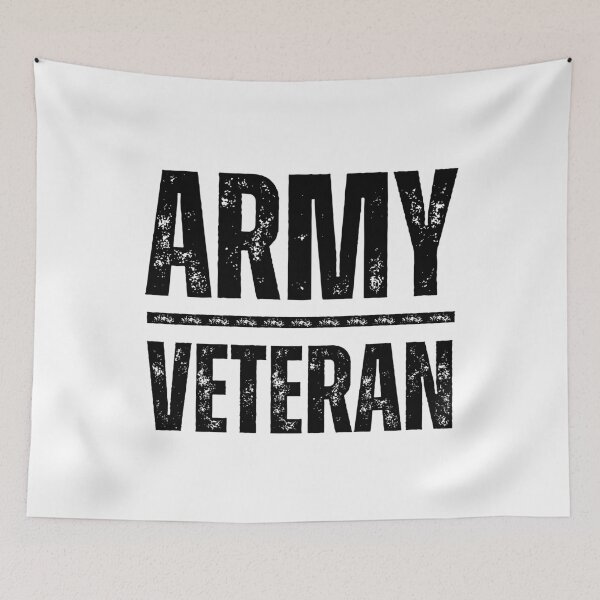 Item preview, Army Veteran – Rugged Military Tribute Design black worn look font designed and sold by GFamilyC.