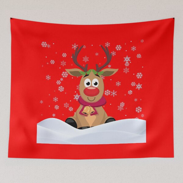 Item preview, Snow And Cute Reindeer designed and sold by JokeAndStyle.