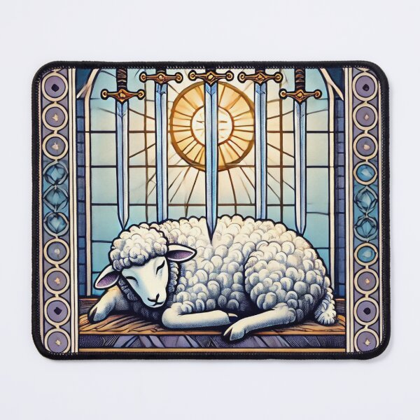 Item preview, Sheepism – Four of Swords Tarot Card designed and sold by Thpoar.