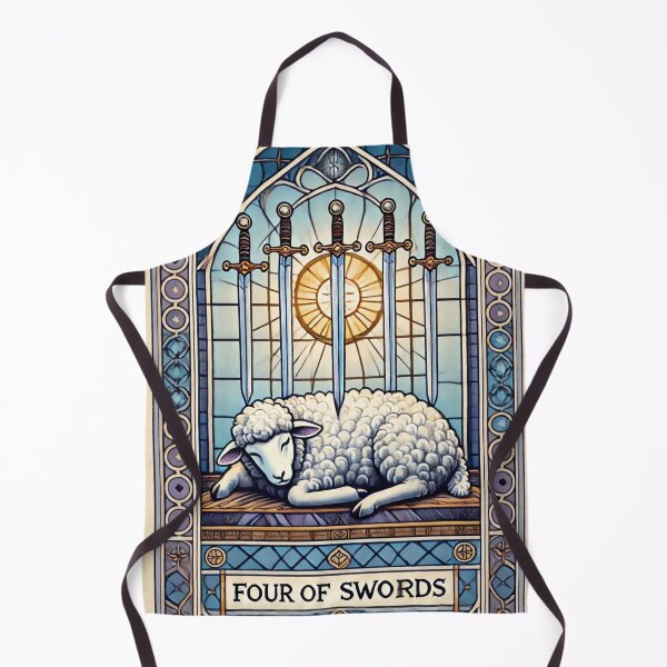 Item preview, Sheepism – Four of Swords Tarot Card designed and sold by Thpoar.