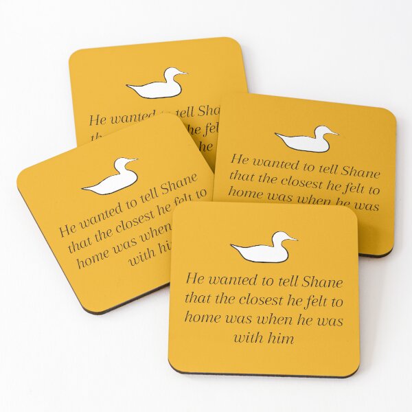 Item preview, Heated Rivalry Rachel Reid Shane Ilya Book Quote (Boston Raiders Yellow) designed and sold by claybro.