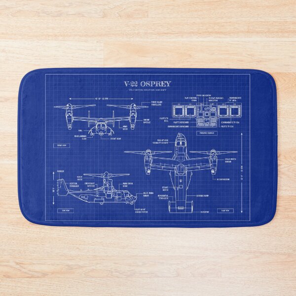 Item preview,  V-22 Osprey: Tilt-Rotor Military Aircraft (Blueprint - Horizontal) designed and sold by BGALAXY.