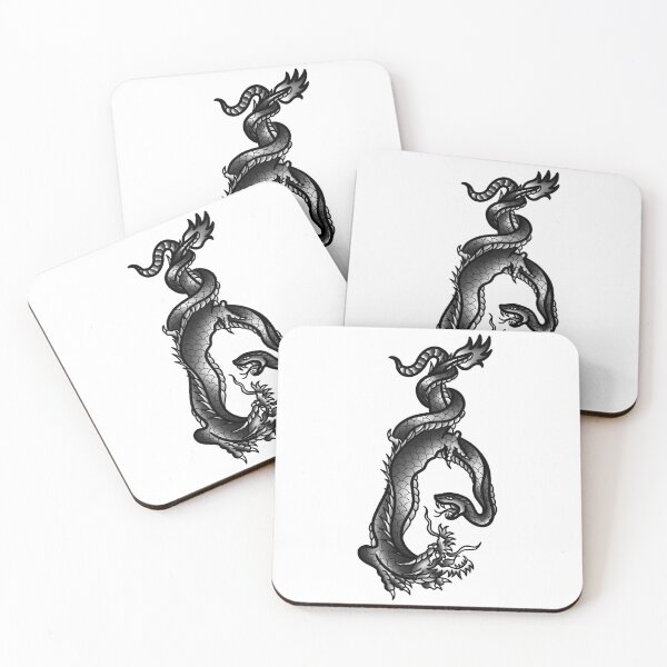 Item preview, Dragon snake tattoo designed and sold by Lisko.ink.