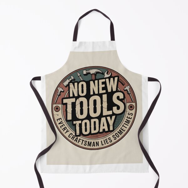 Item preview, No New Tools Today Retro Workshop Humor T-Shirt designed and sold by Viktorio Art Shop.
