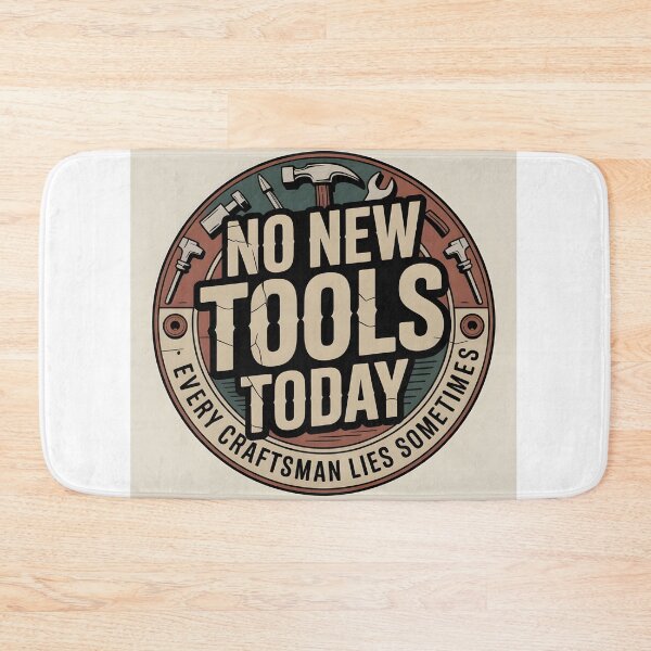 Item preview, No New Tools Today Retro Workshop Humor T-Shirt designed and sold by Viktorio Art Shop.
