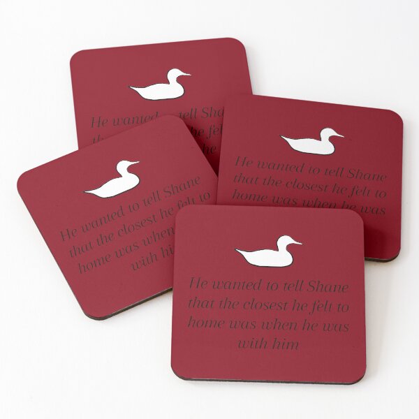 Item preview, Heated Rivalry Rachel Reid Shane Ilya Book Quote (New York Admirals Red) designed and sold by claybro.
