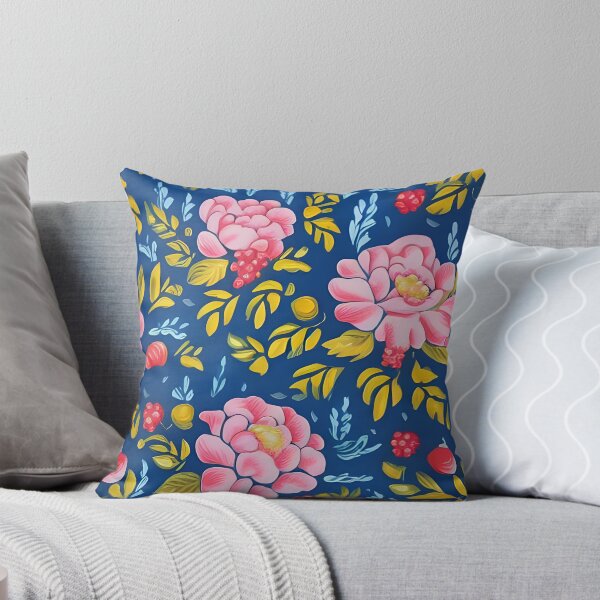 Item preview, Berry Bloom in Midnight Blue designed and sold by AllieMore.