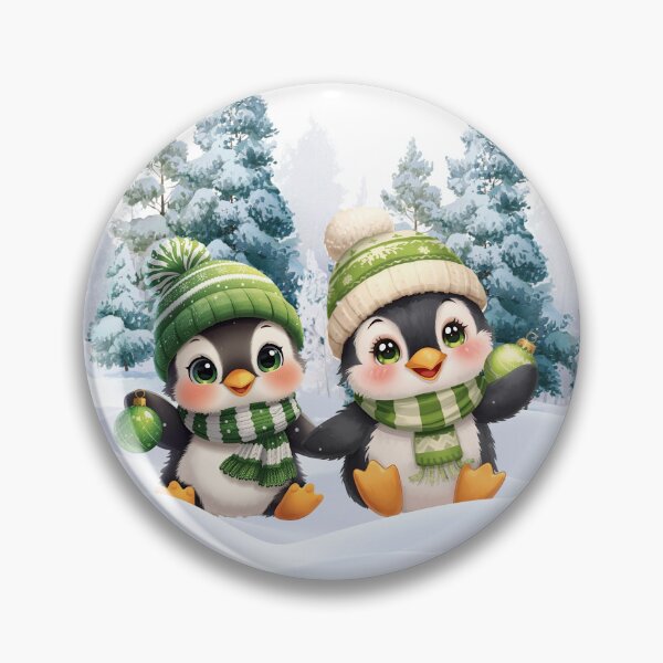 Item preview, Sweet Penguins In Winter designed and sold by JokeAndStyle.