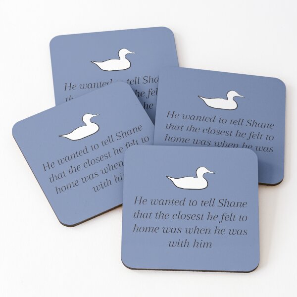 Item preview, Heated Rivalry Rachel Reid Shane Ilya Book Quote (Light Blue) designed and sold by claybro.