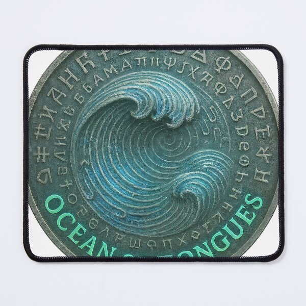 Item preview, Coin like medallion with spiral wave and multilingual glyphs designed and sold by Creative88Art.