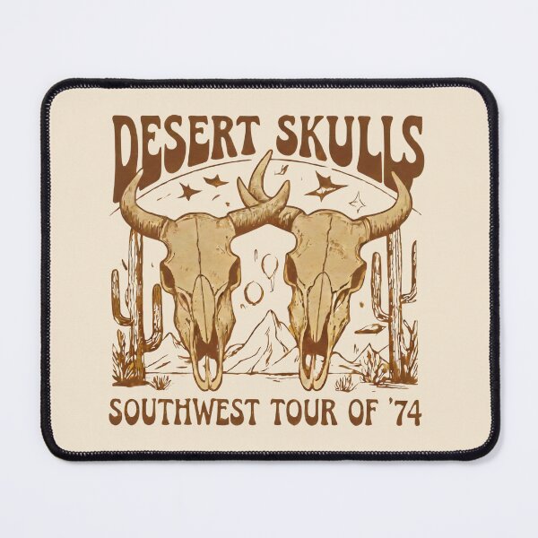 Item preview, Desert Skulls Southwest Tour '74 Vintage Graphic designed and sold by Rhythm Thru Art .
