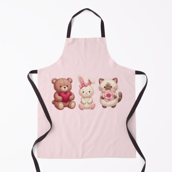 Item preview, Cute Watercolor Animal Friends - Bear, Bunny and Cat Trio designed and sold by SeGoArtDesign.