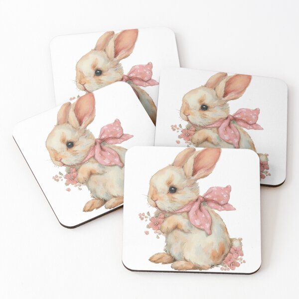Item preview, floral bunni designed and sold by ArtInPi.