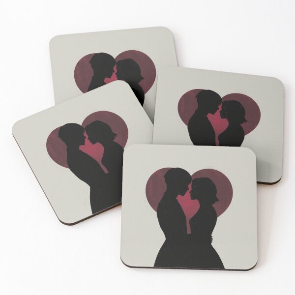 Item preview, Couple in silhouette in front of dark heart designed and sold by StormArte.