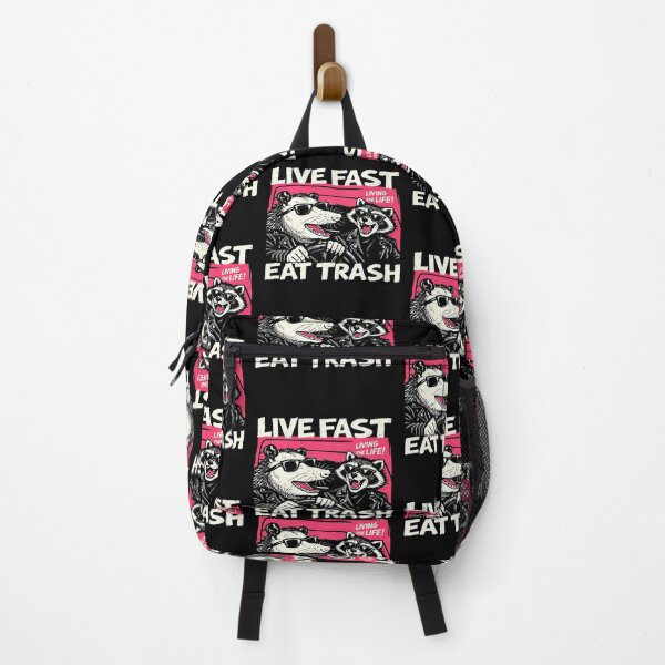 Item preview, Funny Possum Raccoon Live Fast Eat Trash Street Cats Squad designed and sold by gear-posters.
