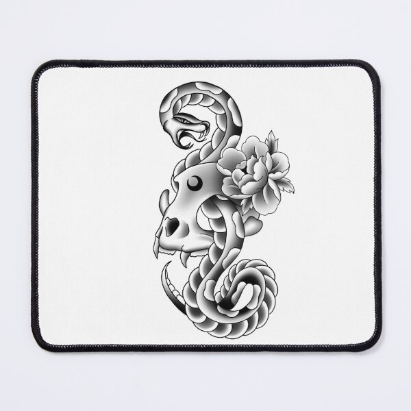 Item preview, Snake skull peony designed and sold by Lisko.ink.