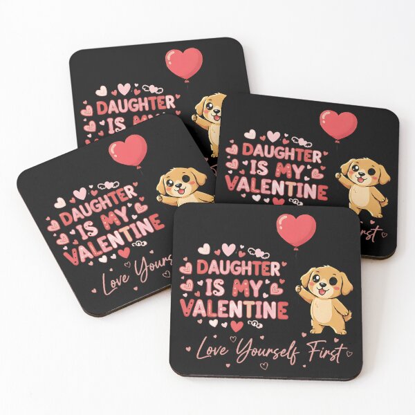 Item preview, Daughter is My Valentine Golden Retriever designed and sold by Silent Watch Threads..