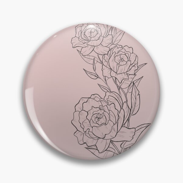 Item preview, Wild flower Bouquet lineart Drawing Sketch tatoo gifts for plant lovers designed and sold by HeavenStyleArt.